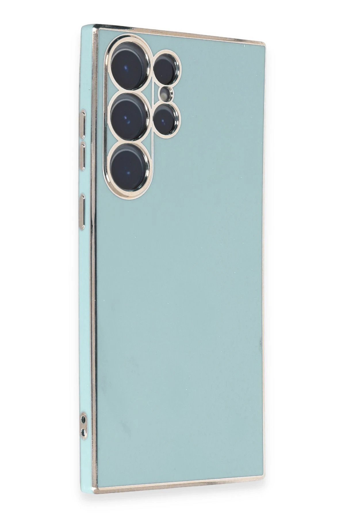 Samsung Galaxy S23 Ultra Kılıf Volet Silikon - Açık Yeşil-(5796) - Görsel 3