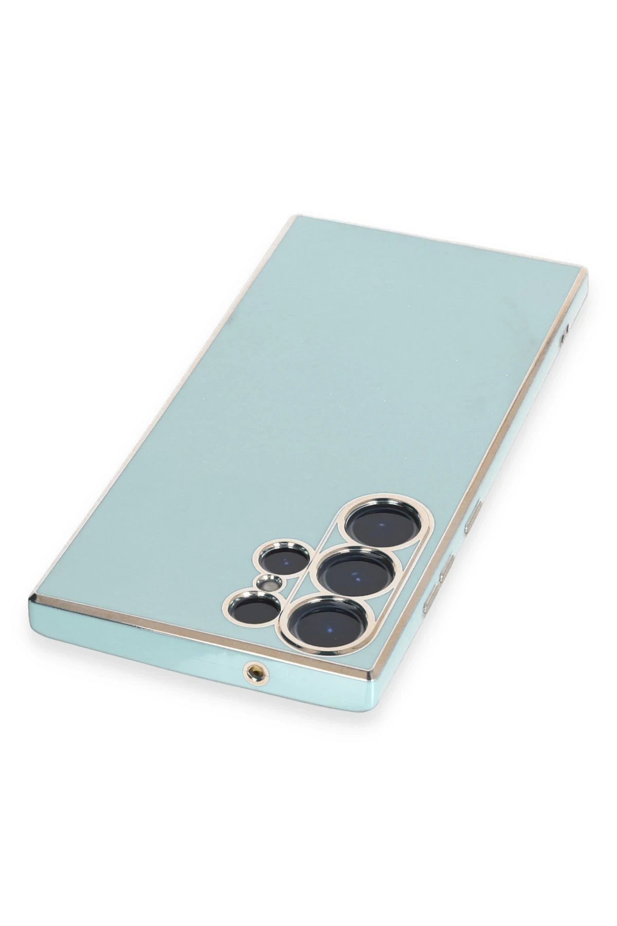 Samsung Galaxy S23 Ultra Kılıf Volet Silikon - Açık Yeşil-(5796) - Görsel 4