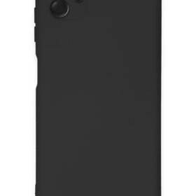 Samsung Galaxy A04E Kılıf Nano içi Kadife Silikon - Siyah-(5796)