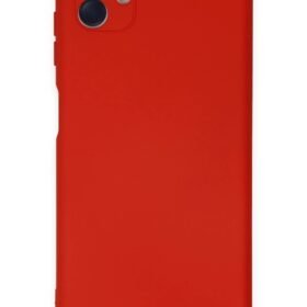 Samsung Galaxy A04E Kılıf Nano içi Kadife Silikon - Kırmızı-(5796)