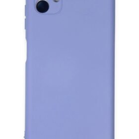 Samsung Galaxy A04E Kılıf Nano içi Kadife Silikon - Lila-(5796)