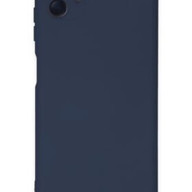 Samsung Galaxy A04E Kılıf Nano içi Kadife Silikon - Lacivert-(5796)