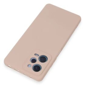 Xiaomi Redmi Note 12 Pro 5G Kılıf Nano içi Kadife Silikon - Pudra-(5796)