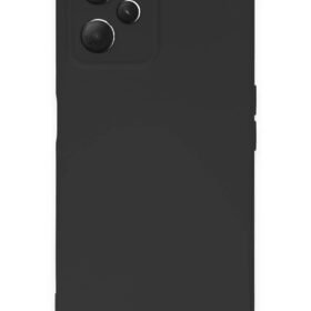 Realme C35 Kılıf Nano içi Kadife Silikon - Siyah-(5796)