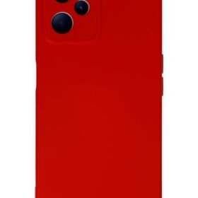 Realme C35 Kılıf Nano içi Kadife Silikon - Kırmızı-(5796)