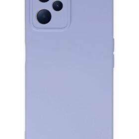 Realme C35 Kılıf Nano içi Kadife Silikon - Lila-(5796)