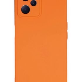 Realme C35 Kılıf Nano içi Kadife Silikon - Turuncu-(5796)
