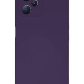 Realme C35 Kılıf Nano içi Kadife Silikon - Mor-(5796)