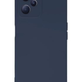 Realme C35 Kılıf Nano içi Kadife Silikon - Lacivert-(5796)