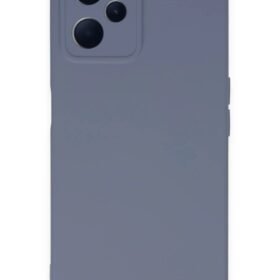 Realme C35 Kılıf Nano içi Kadife Silikon - Gri-(5796)