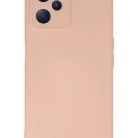 Realme C35 Kılıf Nano içi Kadife Silikon - Pudra-(5796)