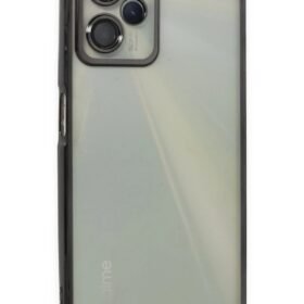 Realme C35 Kılıf Lensli Silikon - Siyah-(5796)