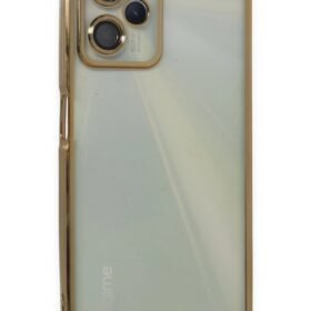 Realme C35 Kılıf Lensli Silikon - Gold-(5796)