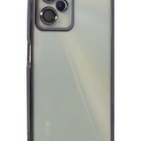 Realme C35 Kılıf Lensli Silikon - Mor-(5796)