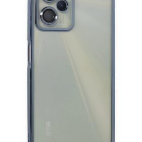 Realme C35 Kılıf Lensli Silikon - Açık Mavi-(5796)