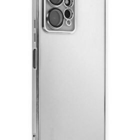 Xiaomi Redmi Note 12 4G Kılıf Lensli Silikon - Gümüş-(5796)