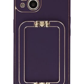 iPhone 14 Kılıf Coco Elit Kapak - Derin Mor-(5796)