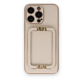 iPhone 14 Pro Kılıf Coco Elit Kapak - Gold-(5796)
