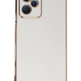 Realme C35 Kılıf Volet Silikon - Beyaz-(5796)