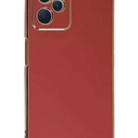 Realme C35 Kılıf Volet Silikon - Kırmızı-(5796)