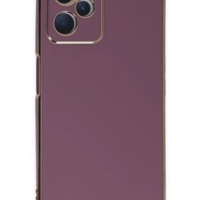 Realme C35 Kılıf Volet Silikon - Mor-(5796)