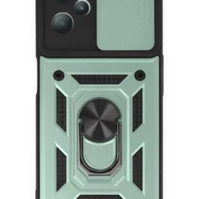 Realme C35 Kılıf Pars Lens Yüzüklü Silikon - Yeşil-(5796)