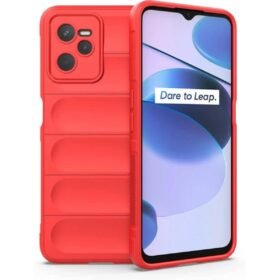 Realme C35 Kılıf Optimum Silikon - Kırmızı-(5796)