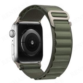 Apple Watch Ultra 49mm Mountain Kordon - Yeşil-(5796)