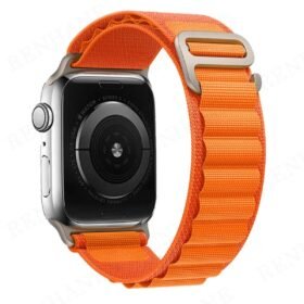 Apple Watch 42mm Mountain Kordon - Turuncu-(5796)