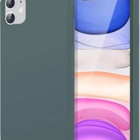 iPhone 11 Kılıf First Silikon - Koyu Yeşil-(5796)