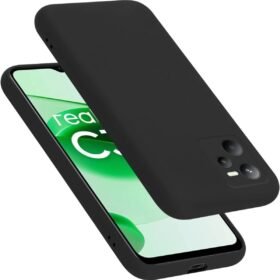 Realme C35 Kılıf First Silikon - Siyah-(5796)