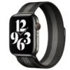 Apple Watch 38mm Metal Mıknatıslı Kordon - Siyah-Beyaz-(5796)