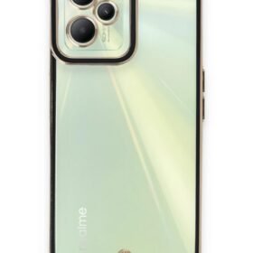 Realme C35 Kılıf Liva Lens Silikon - Siyah-(5796)