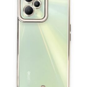Realme C35 Kılıf Liva Lens Silikon - Beyaz-(5796)