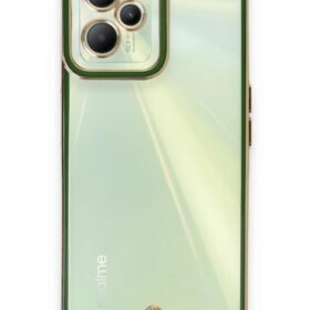 Realme C35 Kılıf Liva Lens Silikon - Yeşil-(5796)