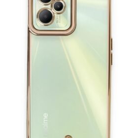 Realme C35 Kılıf Liva Lens Silikon - Pudra-(5796)