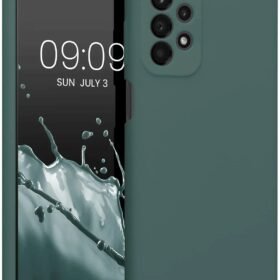 Samsung Galaxy A23 4G Kılıf First Silikon - Koyu Yeşil-(5796)