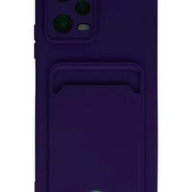 Xiaomi Poco X5 5G Kılıf Kelvin Kartvizitli Silikon - Derin Mor-(5796)