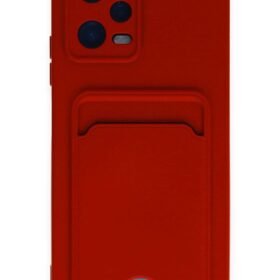 Xiaomi Poco X5 5G Kılıf Kelvin Kartvizitli Silikon - Kırmızı-(5796)