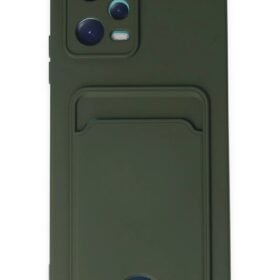 Xiaomi Poco X5 5G Kılıf Kelvin Kartvizitli Silikon - Koyu Yeşil-(5796)