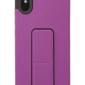 Xiaomi Redmi 9A Kılıf Mega Standlı Silikon - Mor-(5796)