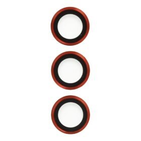 Samsung Galaxy S23 Metal Kamera Lens - Kırmızı-(5796)