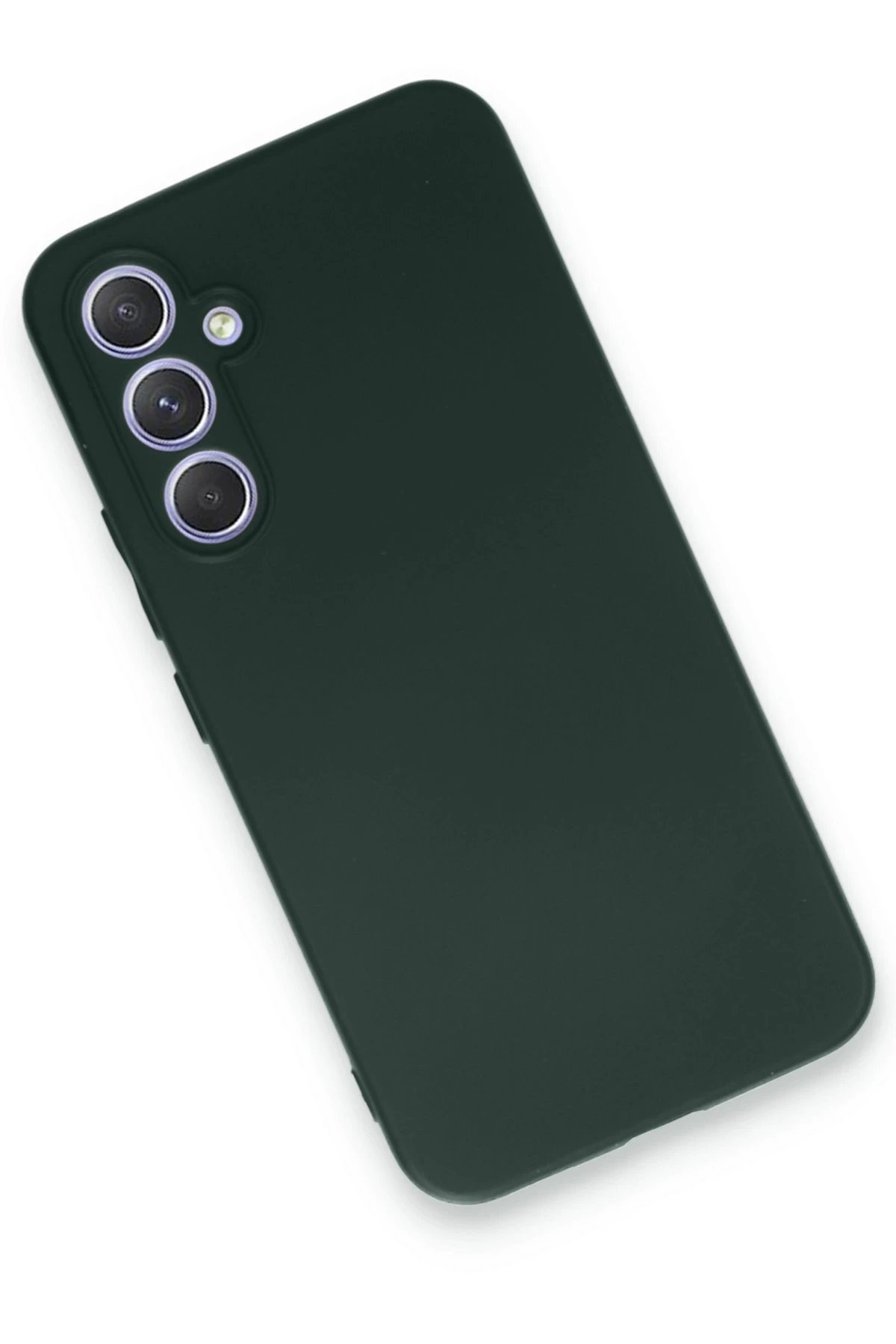 Samsung Galaxy A54 5G Kılıf First Silikon - Koyu Yeşil-(5796) - Görsel 3