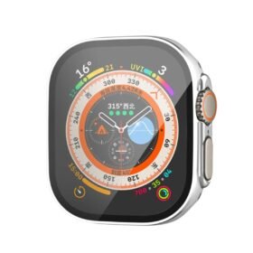 Apple Watch Ultra 49mm Legend Camlı Kasa Ekran Koruyucu - Gümüş-(5796)