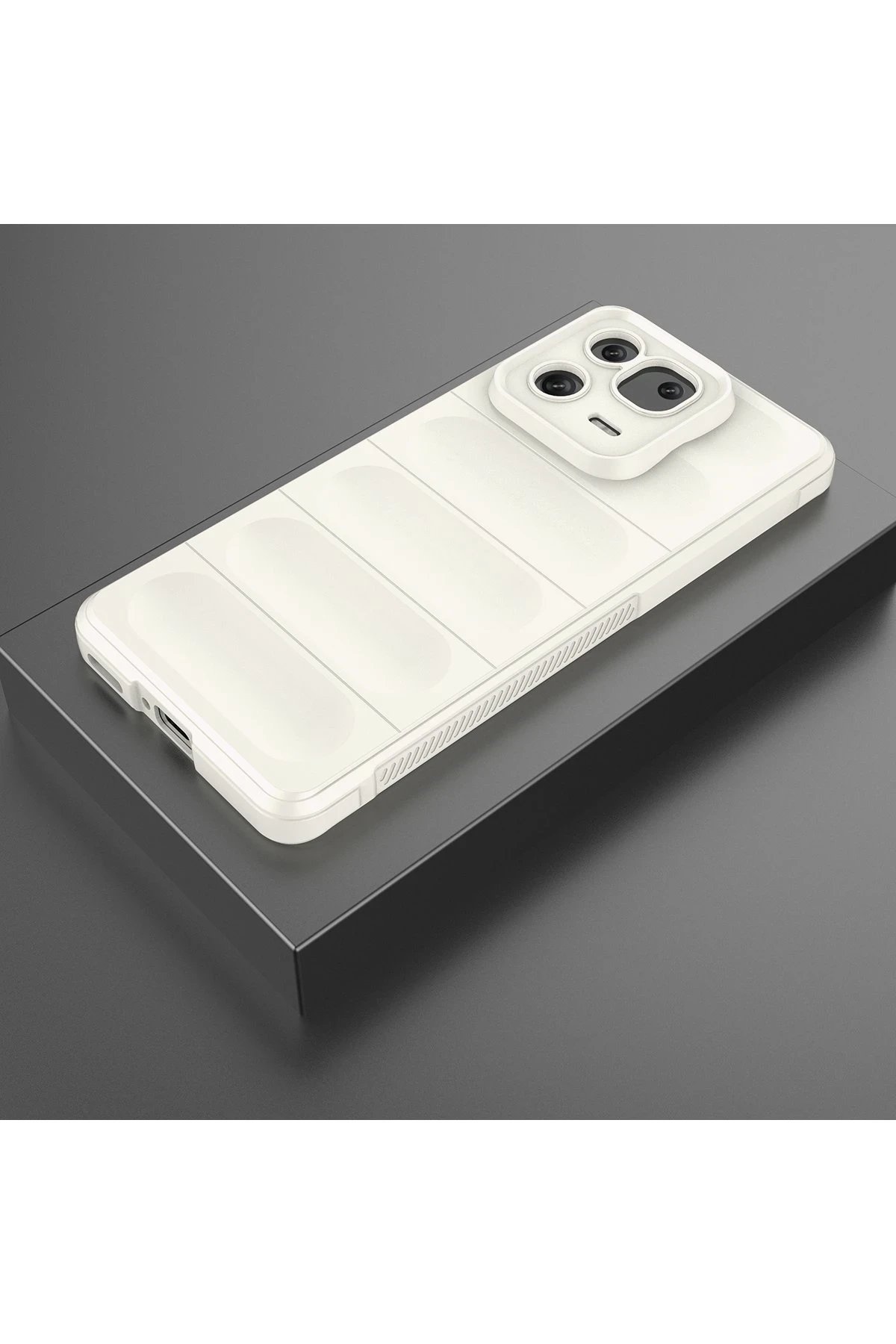 Xiaomi Mi 13 Kılıf Optimum Silikon - Krem-(5796) - Görsel 2