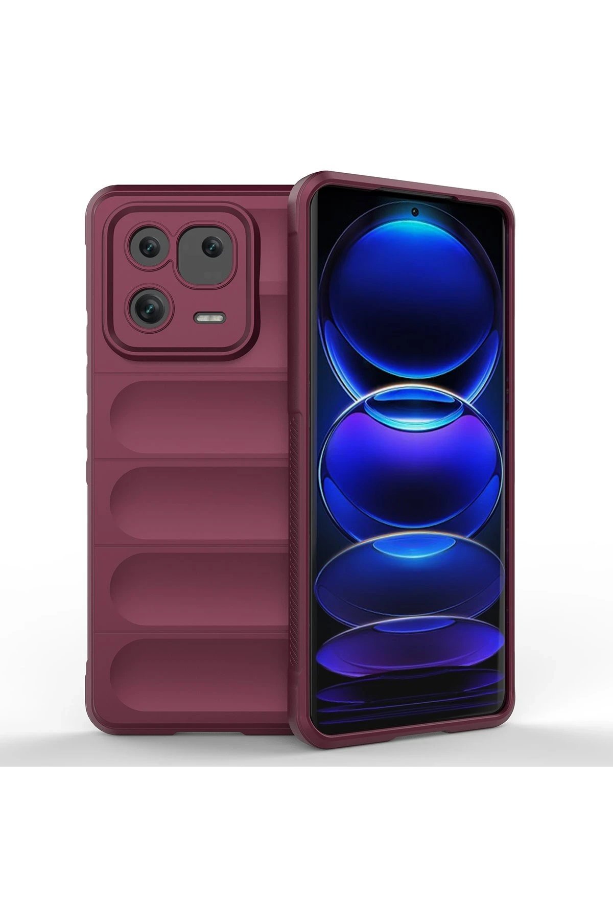 Xiaomi Mi 13 Pro Kılıf Optimum Silikon - Bordo-(5796)