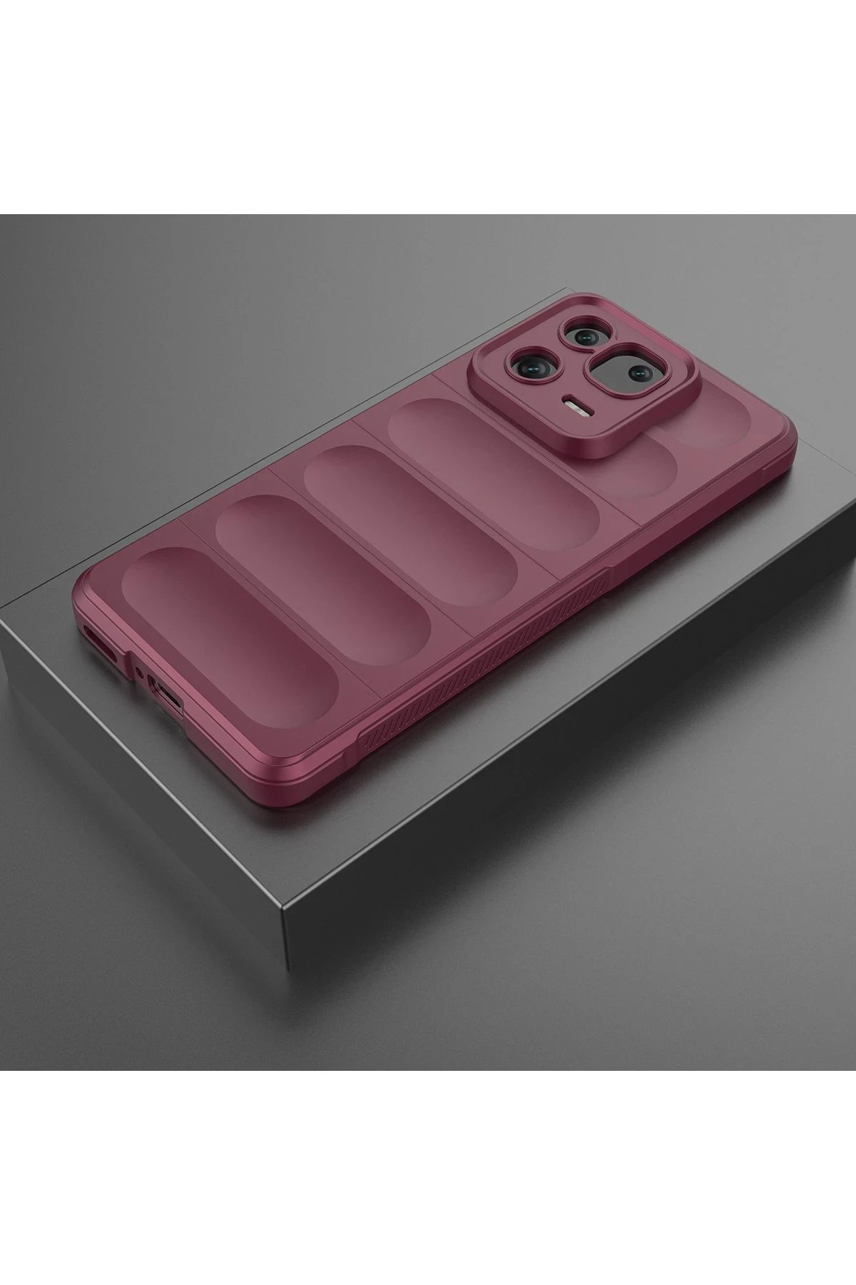 Xiaomi Mi 13 Pro Kılıf Optimum Silikon - Bordo-(5796) - Görsel 2