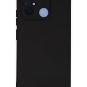 Xiaomi Redmi 12C Kılıf Nano içi Kadife Silikon - Siyah-(5796)