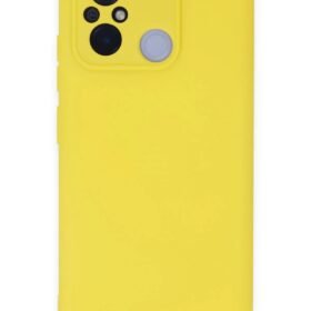 Xiaomi Redmi 12C Kılıf Nano içi Kadife Silikon - Sarı-(5796)