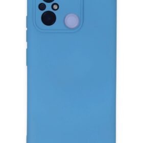 Xiaomi Redmi 12C Kılıf Nano içi Kadife Silikon - Mavi-(5796)